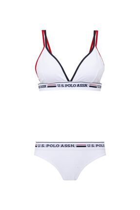 U.S. Polo Assn. Kadın Büstiyer Slip Takımı Renkli Image 0