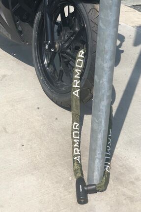 755 MV Motosiklet Zincir Kilit 1.5mt X 8mm Çelik Motosiklet Zinciri Image 2