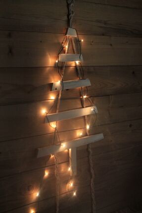 Ahşap Yılbaşı Çam Ağacı Duvar Dekoru Image 2