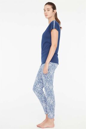 - Kadın Lacivert 3 Lü Pijama Takımı Image 3