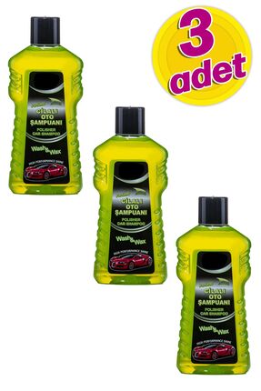 3 Adet Cilalı Oto Şampuanı 1 lt Araba Yıkama Şampuanı Araç Yıkama Köpüğü Cilalı Oto Şampuanı Cila Image 0