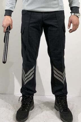 Unisex Gri Özel Güvenlik Pantolon Image 0