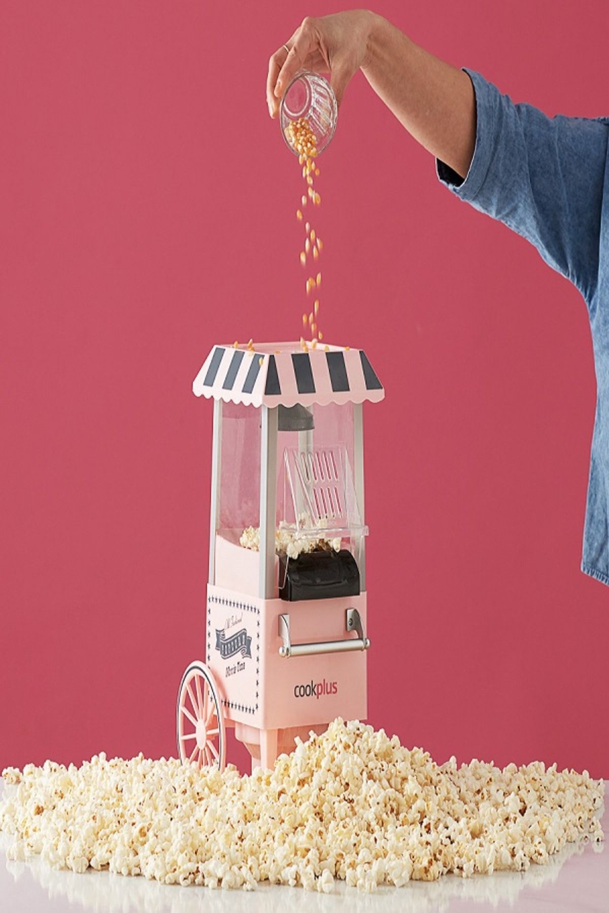 cookplus pembe misir patlatma pop corn makinesi fiyati yorumlari trendyol