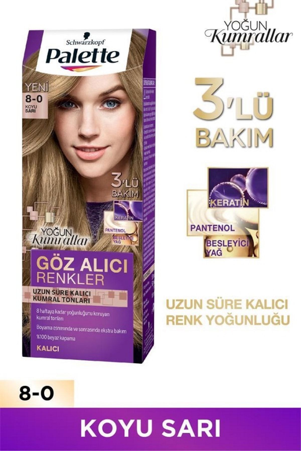 palette goz alici renkler 8 0 koyu sari sac boyasi fiyati yorumlari trendyol