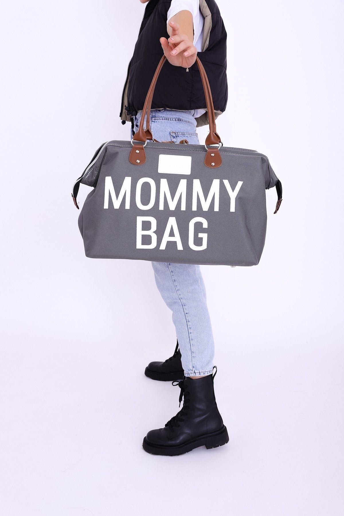shule bags anne bebek bakim cantasi mommy gri fiyati yorumlari trendyol