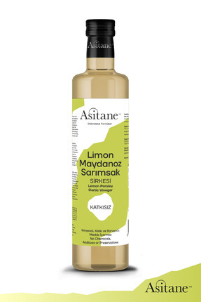 Limon & Maydanoz & Sarımsak Sirkesi-Doğal Fermantasyon- Lemon & Parsle & Garlic Vinegar 500 ml Image 0
