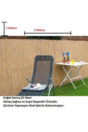 Bambu Kamış Hasır 1 Metre X 3 Metre Image 0