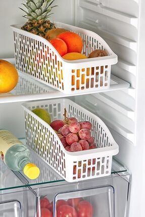 Buzdolabı Sepeti Dolap Içi Düzenleyici Sepet Organizer Buzdolabı Sepeti Uzun Org-21 Image 0