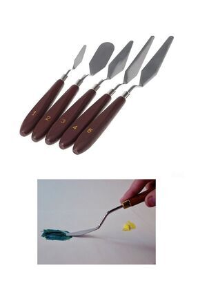 Metal Spatula Set 5'li Palette Knıves Image 0