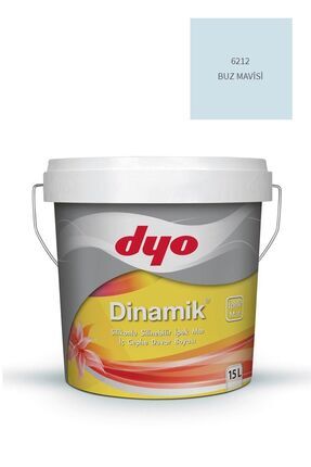 Dinamik Silikonlu Silinebilir Ipek Mat Iç Cephe Duvar Boyası 6212 Buz Mavisi 15 Lt Image 0