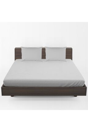 %100 Pamuk Cift Kisilik 240x260 Cm Duz Carsaf - Lastiksiz Image 0