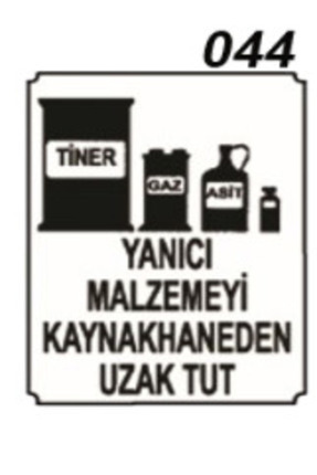 İŞ GÜVENLİĞİ İKAZ LEVHASI 044 Image 0