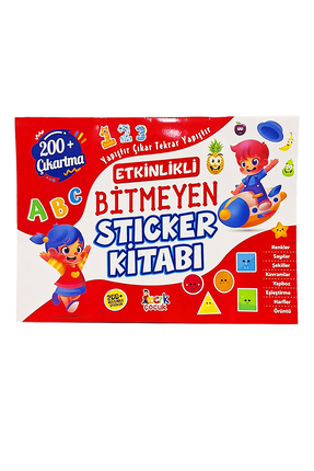 Etkinlikli Bitmeyen Stıcker Kitabı Yapıştır Çıkar Tekrar Yapıştır Image 0