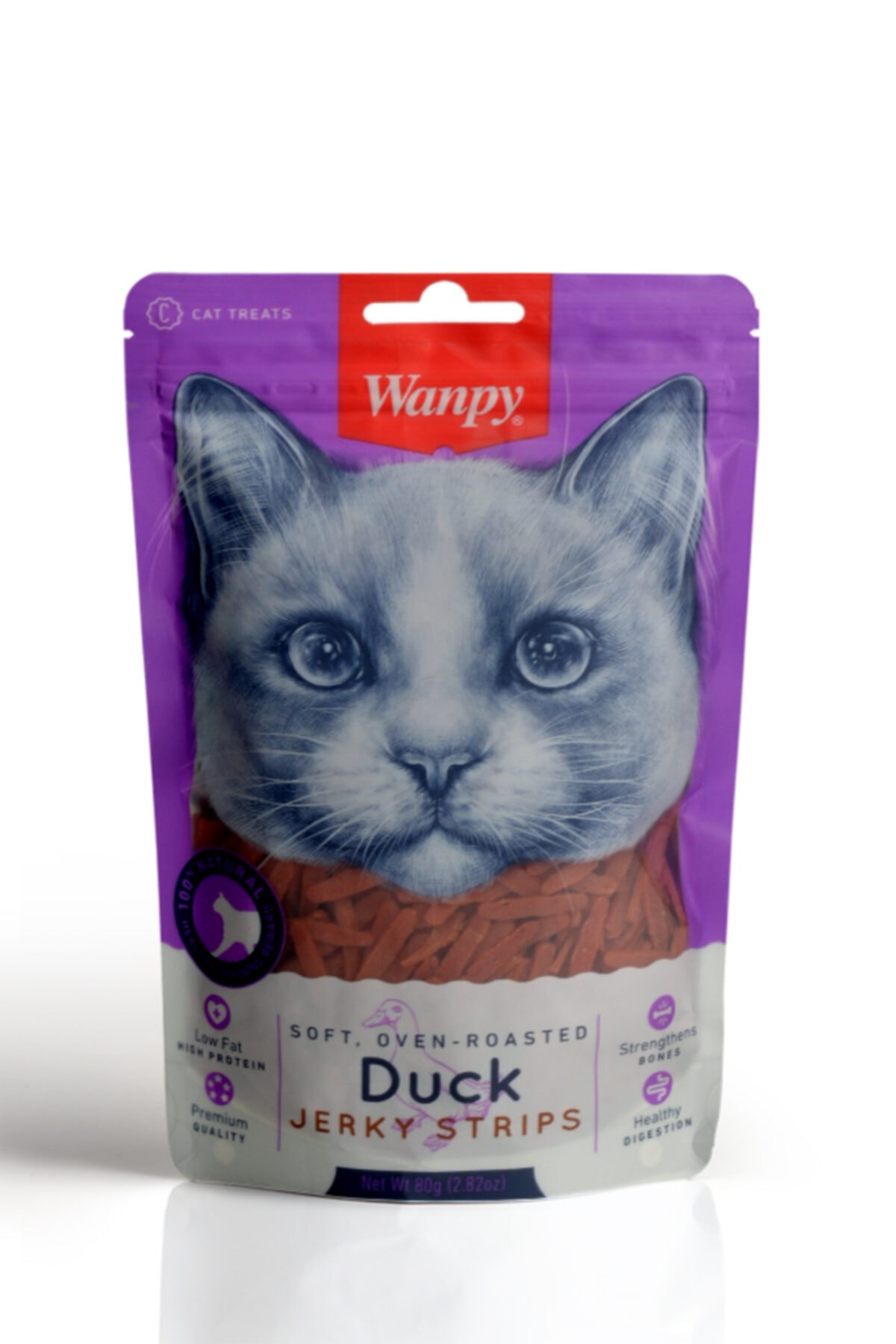 Wanpy Volmin Petshop Gerçek Ördek Fileto 80 gr Tamamlayıcı Yumuşak Kedi Ödülü