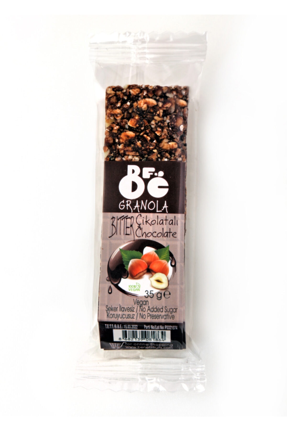 Benefit Fruits Company Granola Bar Bitter Çikolatalı 35 Gr X 16 Adet Bfc005