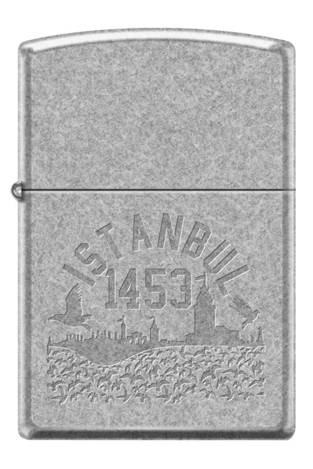 Zippo Antique Silver Plate Istanbul Çakmak