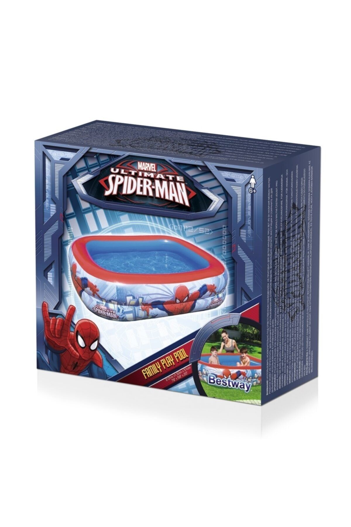 BESTWAY Spiderman Dikdörtgen Havuz 201x150x51 Cm