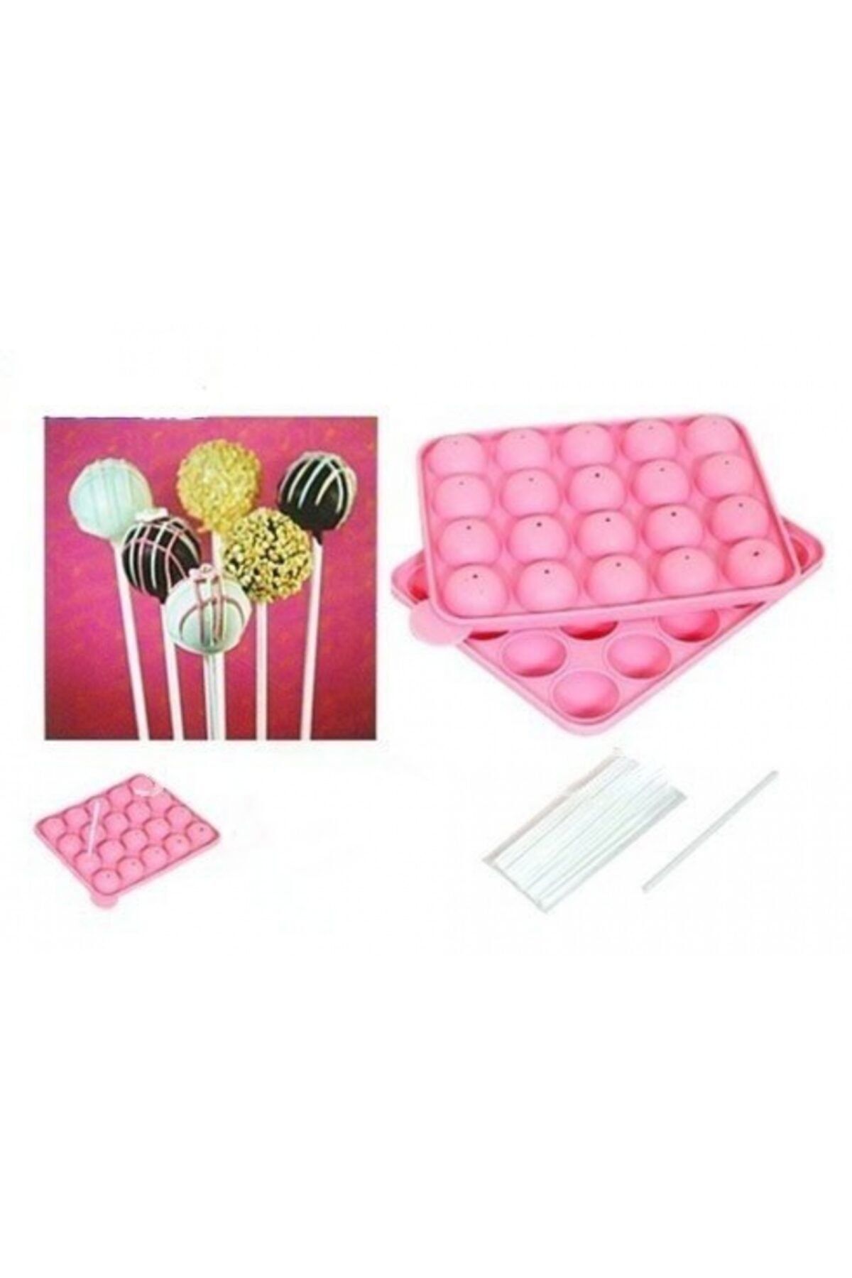 NO NAME Silikon Cakepops Kalıbı 16'lı