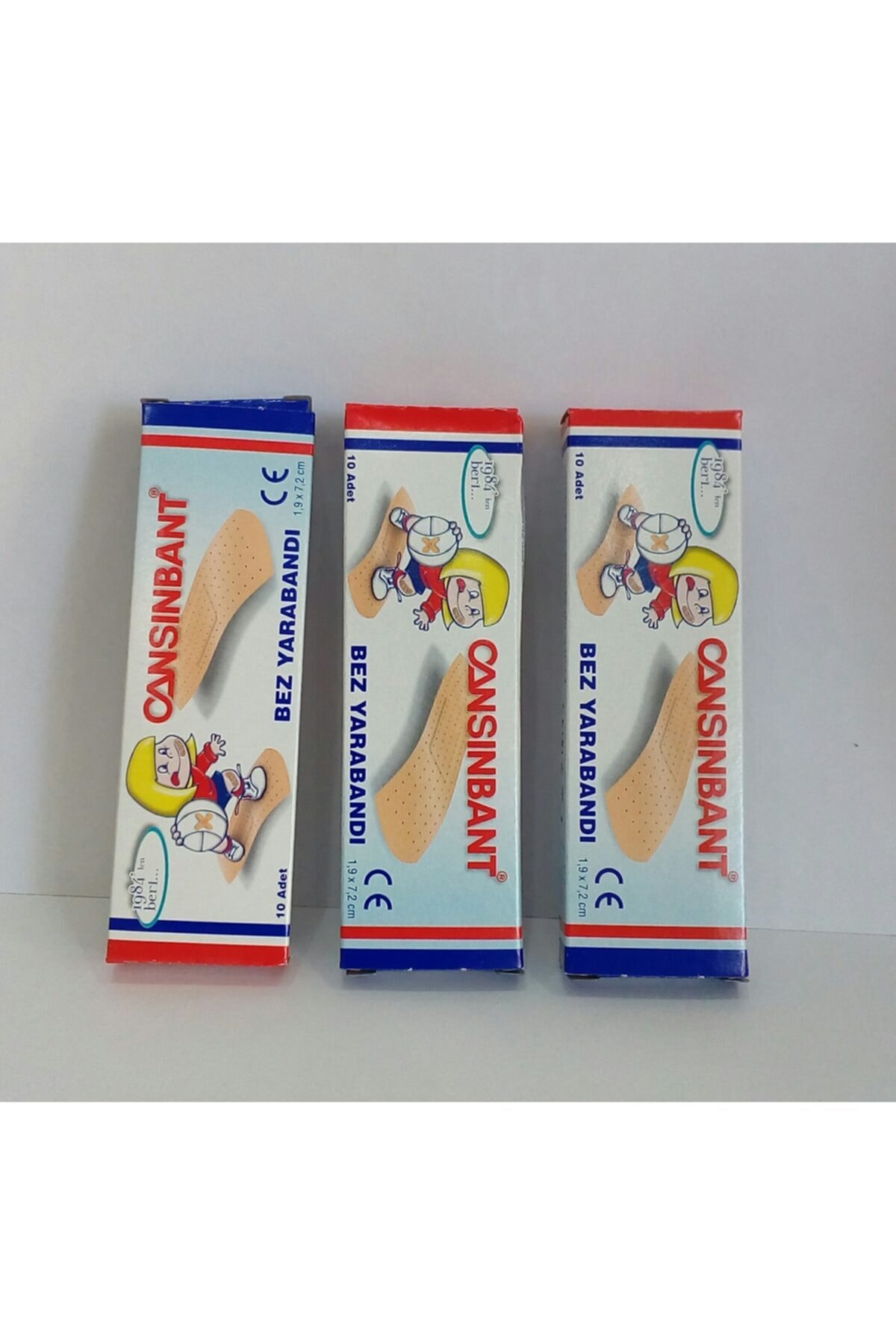 CN Cansınbant Bez Yara Bandı Tekli Paket Içerisinde 10 Adet-3'lü