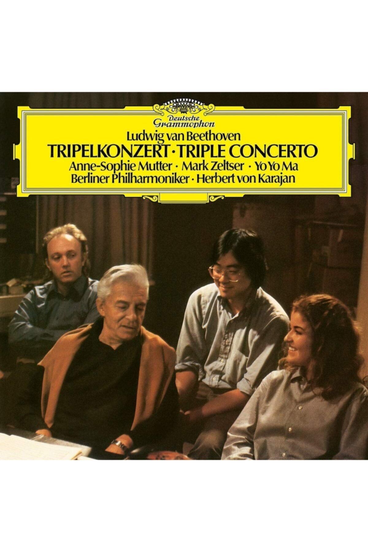 Deutsche Grammophon Beethoven: Triple Concerto - Herbert Von Karajan, Anne-sophie Mutter, Yo-yo Ma, Mark Zeltser - Plak