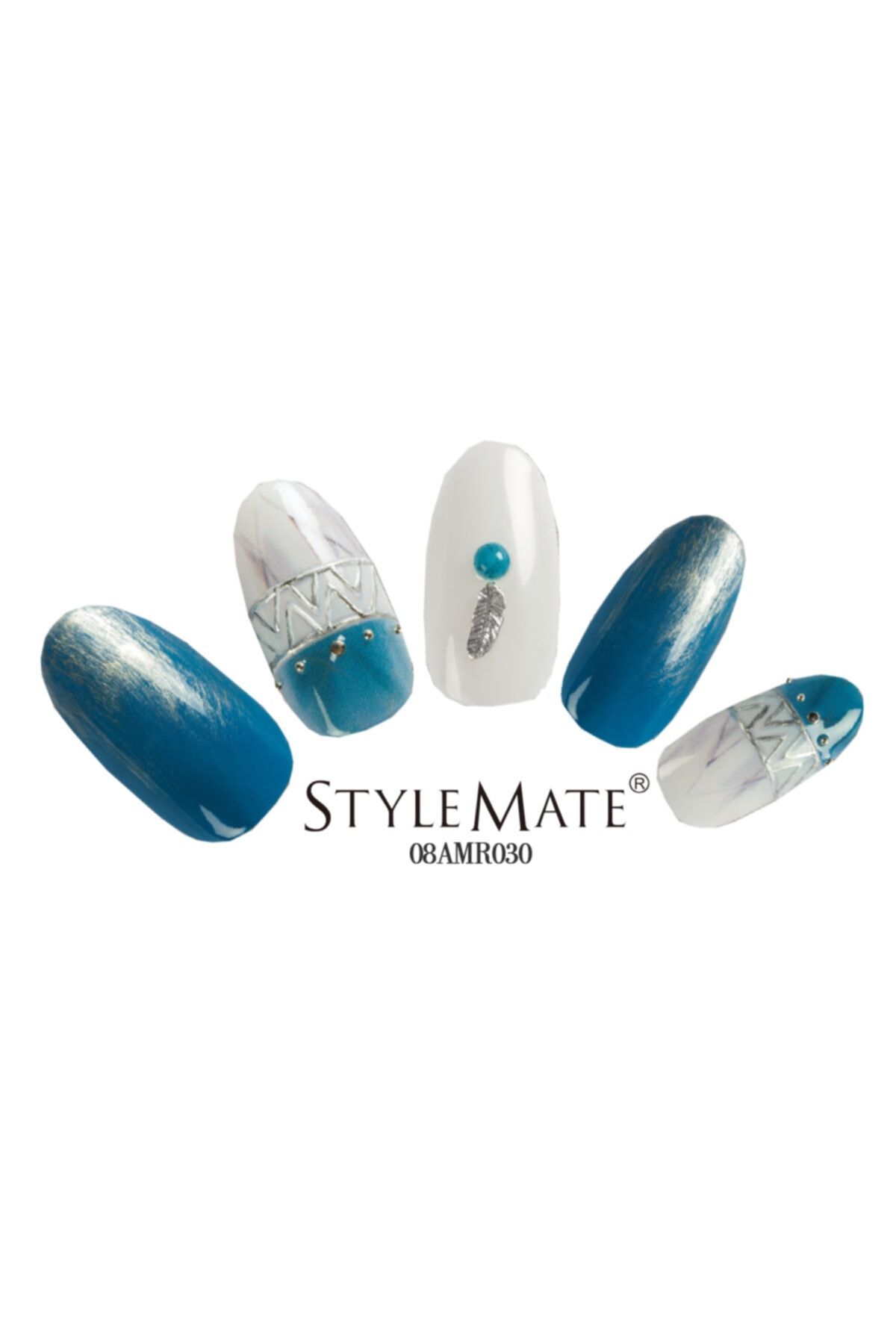 STYLEMATE Tırnak Üstü Süsleme Naıl Art Gümüş Renk Tırnak Üstü Taşı