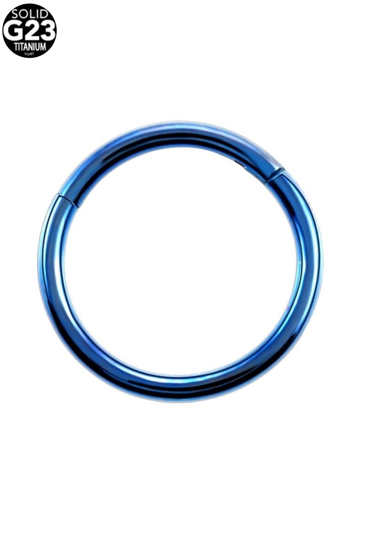 VipBT Menteşeli G23 Titanyum Kıkırdak Burun Halkası Hızma Piercing 1.2x10 mm