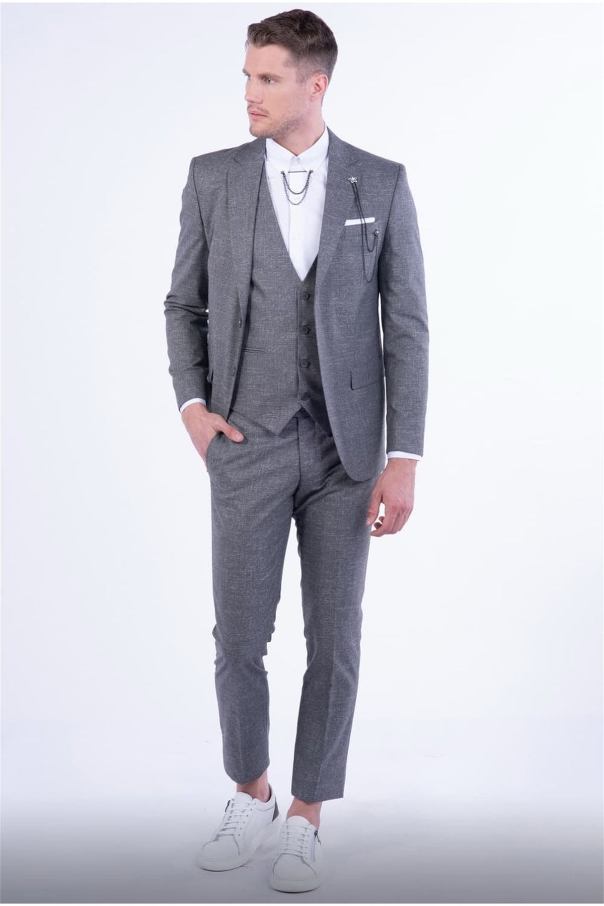 Efor Tk 811 Slim Fit Füme Spor Takım Elbise