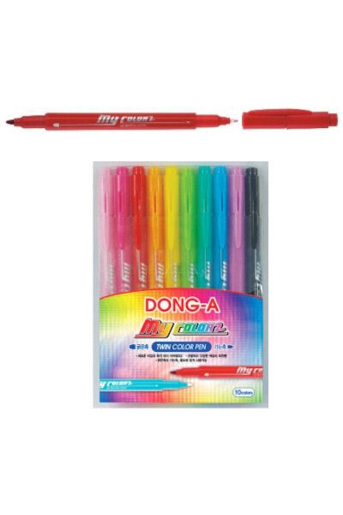DongA Donga My Color 2 Çift Taraflı Keçeli Kalem 10 Renk