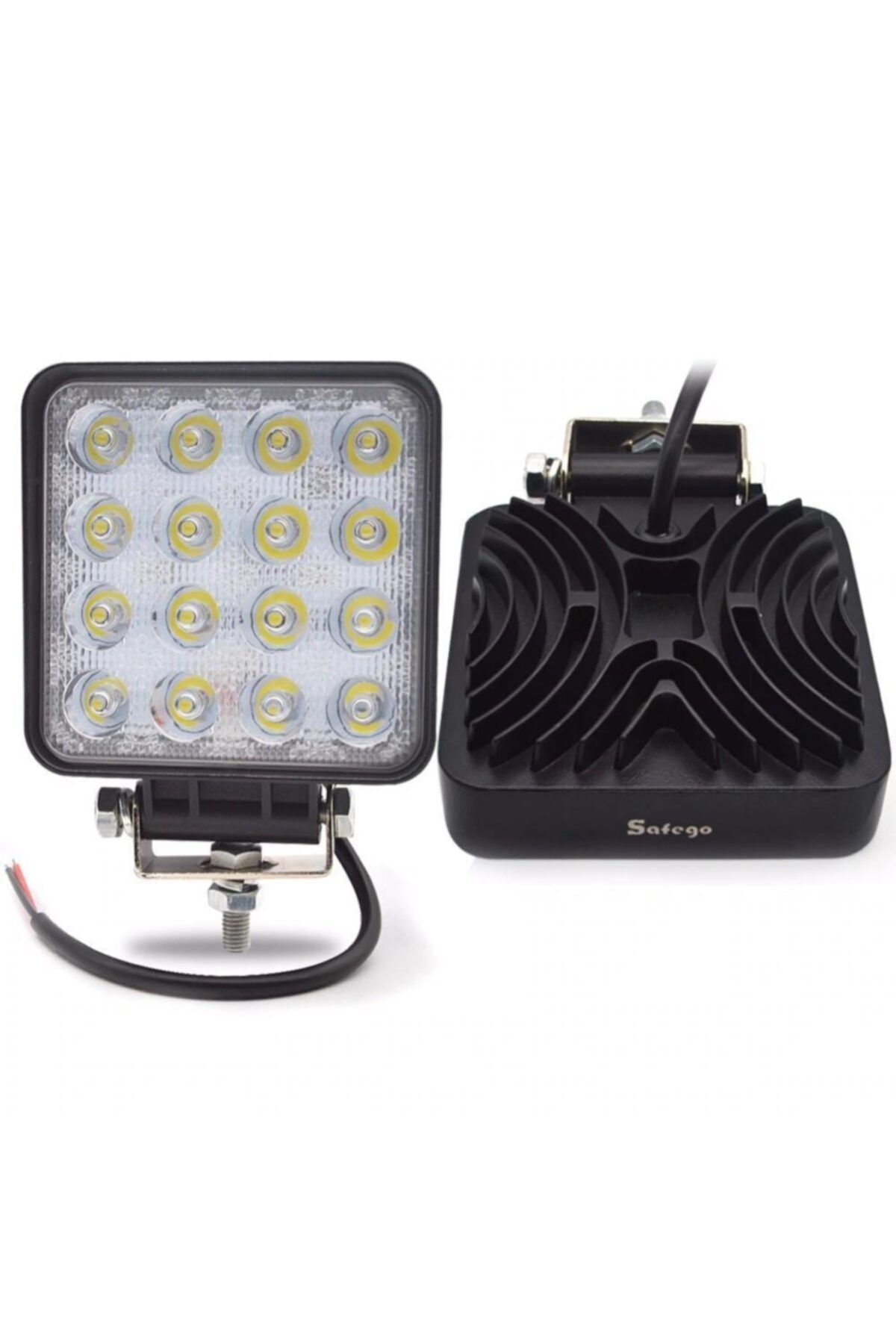FESAN 2 Adet 16 Ledli Off Road Çalışma Lambası  Projektör 48watt 12v / 24v