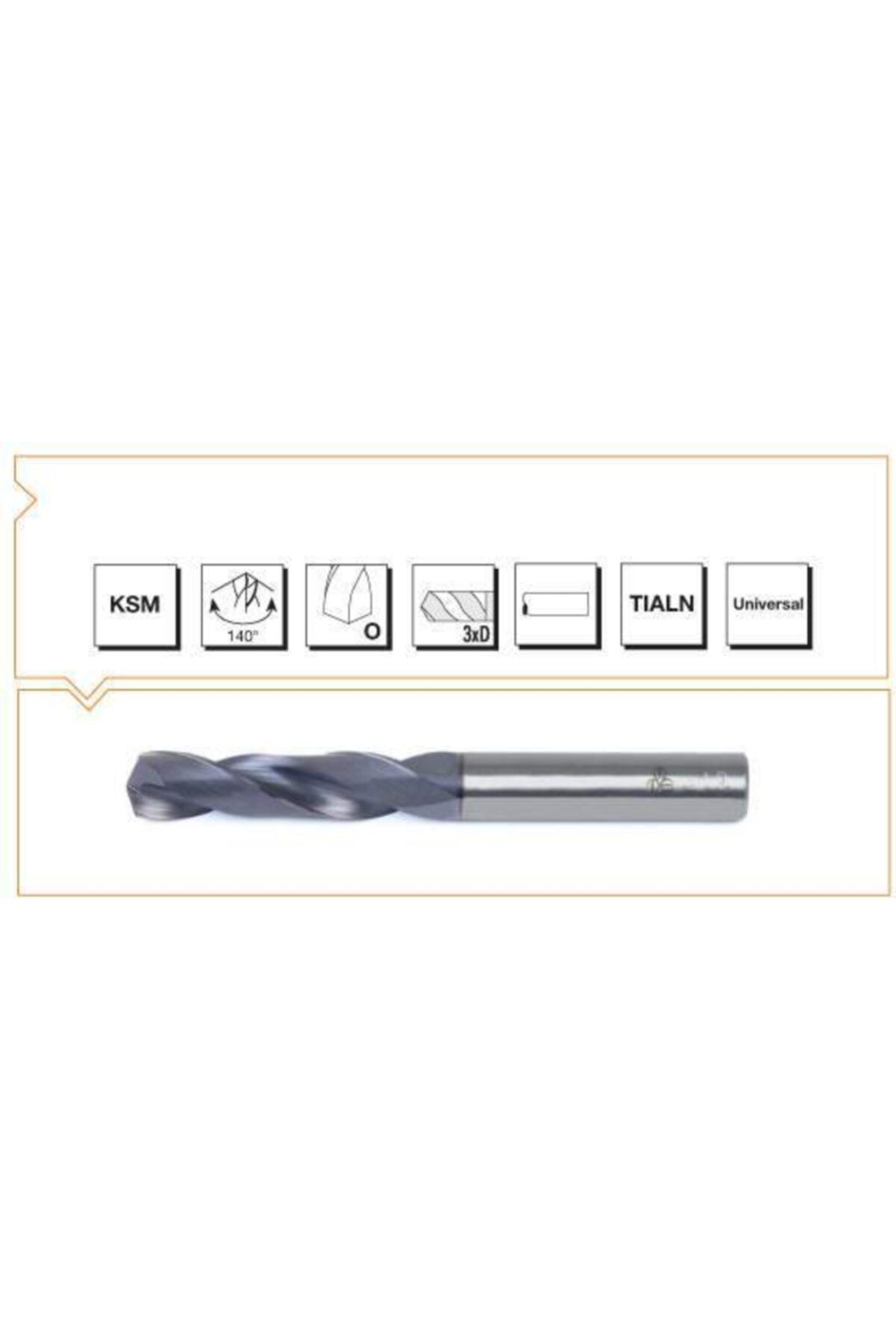 Makina Takım 4 Mm Matkap Ucu Ksm 3xd Tıaln Mte