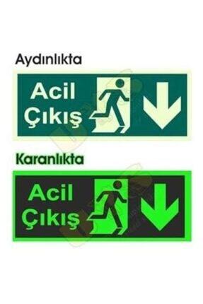 Acil Çıkış Levhası Kapı Üstü Levhası - Fotolümenli Image 0