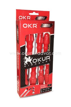 Okr 7 Parça Tornavida Seti Düz Yıldız Takım Image 1