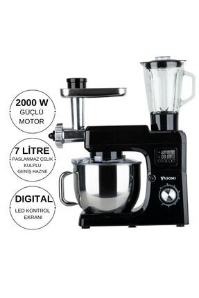 Sm 1511bml Led Ekranlı Kıyma Çekme Aparatlı Blender Stand Mikser Mutfak Şefi Image 0
