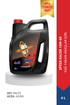 Speed Racer 10w-60 Apı Sn/cf Acea A3/b4 4 Litre Tam Sentetik Motor Yağı (ÜRETİM YILI: 2025) Image 0