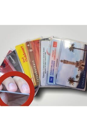 10 Adet Yeni Nesil Kimlik Ehliyet Temazsız Kredi Kartı Kabı Tüm Kartlara Uyumlu Image 2