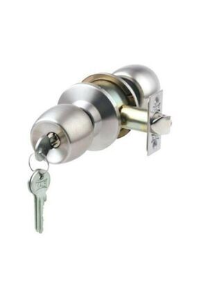 A Kalite Topuzlu Kapı Kilidi Kolu Amerikan Gri Saten Oda Kilitli Kol Otel Tipi 4 Adet Image 1