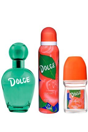 Kadın Classic 3 Lü Set 100 ml Edt Parfüm + 150 ml Deodorant + 50 ml Roll - On For Women Image 0