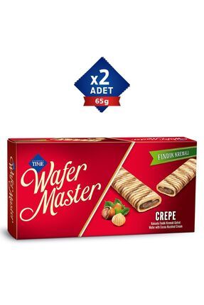 Crepe Kakaolu Fındık Kremalı Gofret 65 Gr x 2 Adet Image 0