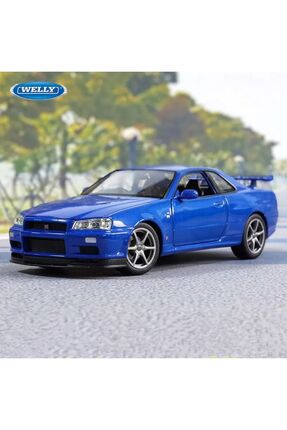 Nissan Skyline GTR (R34) 1/24 Ölçek Diecast Model Araba Image 1