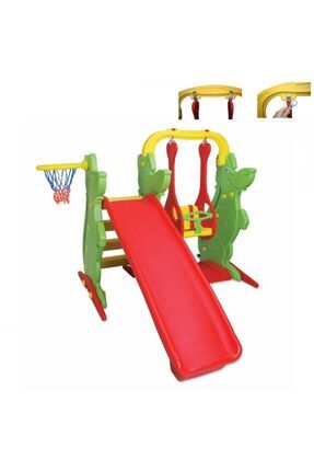 King Kids Kaydıraklı Salıncak Set A Image 0