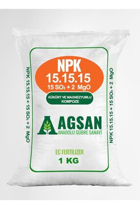 1 Kg Npk 15.15.15 Npk Gübre Meyve Sebze Bitki Çiçek Gübresi Image 0