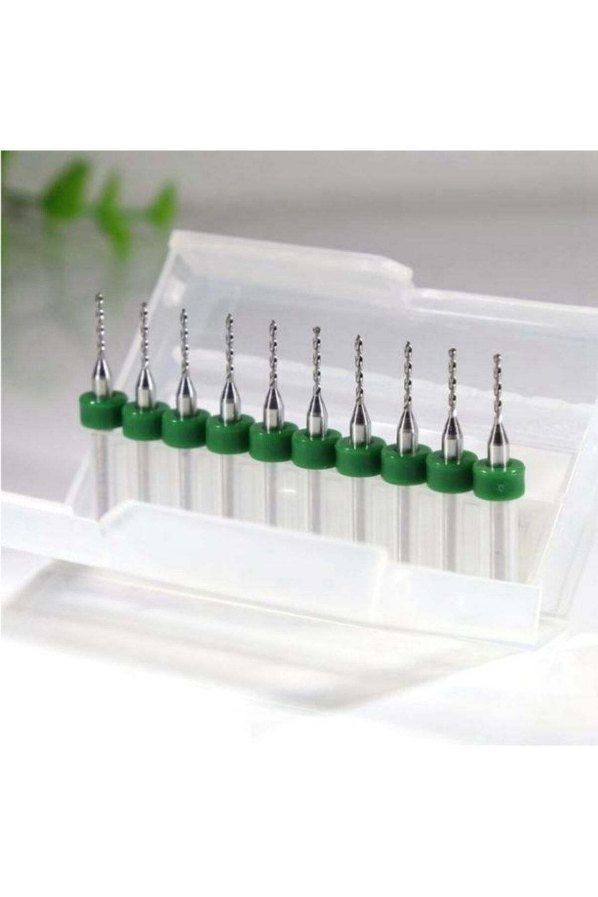 Profisher Tungsten Karbür Uçlu Freze Pcb Mikro/mini Matkap Uç 1,0mm X 10 Lu Set
