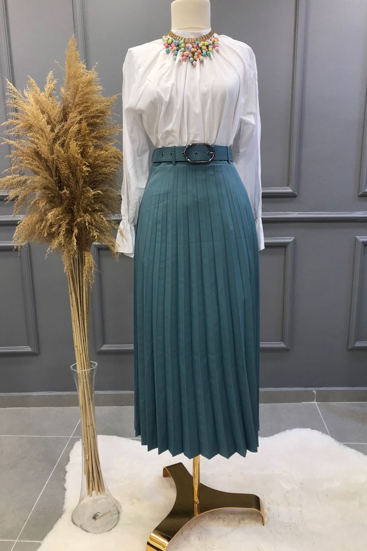 Ebrar Store Kadın Piliseli Mevlana Etek