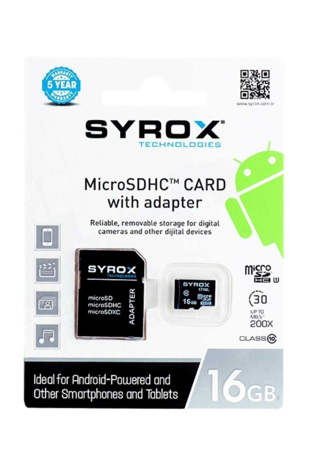 syrox x39 mc16 16 gb micro sd card hafiza karti adaptorlu fiyati yorumlari trendyol