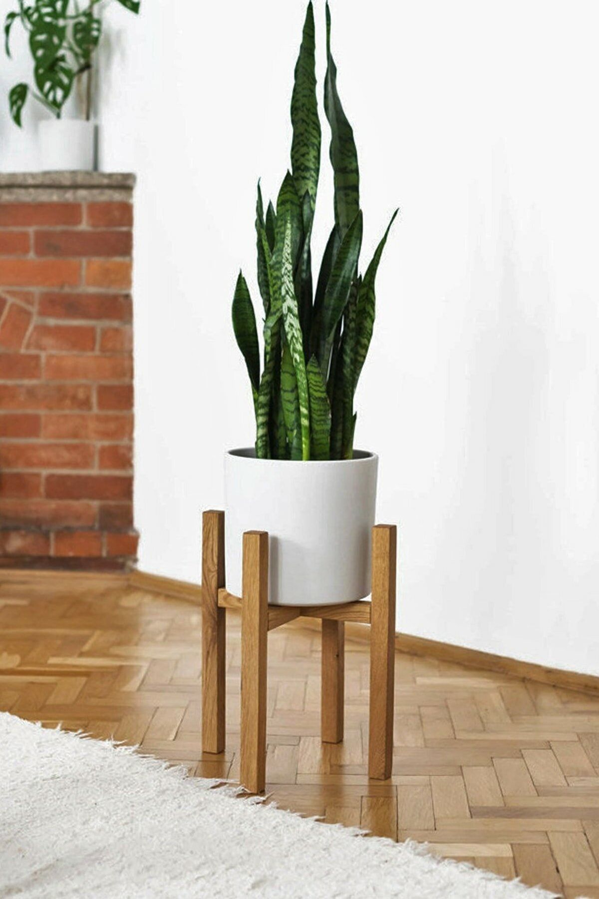 WOODENSA Ahşap Saksılık Masif Ahşap Çiçeklik