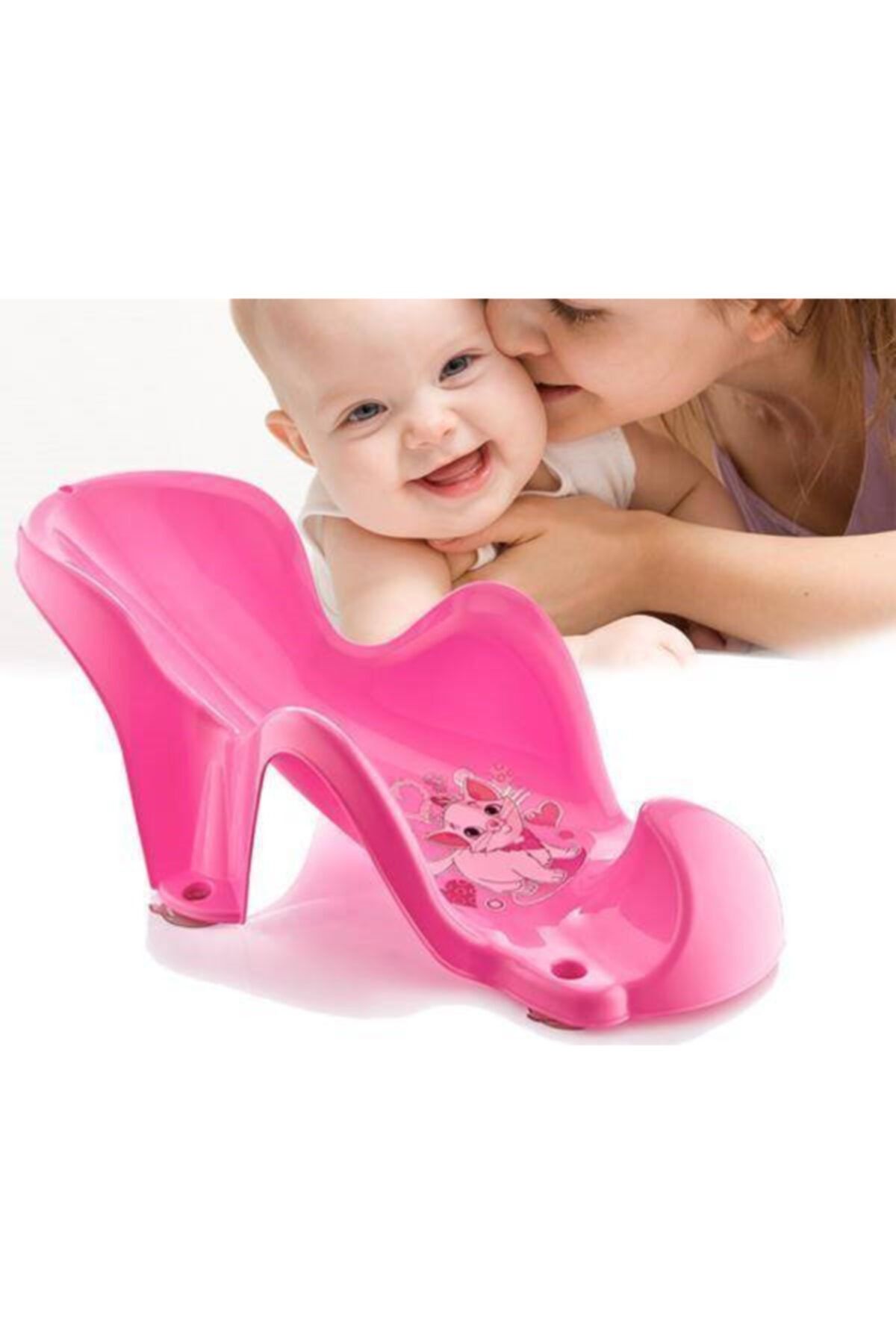 Çokuygunuz 2 Adet Plastik Bel Destekli Bebek Banyo Yıkama Aparatı Baby Bath Set