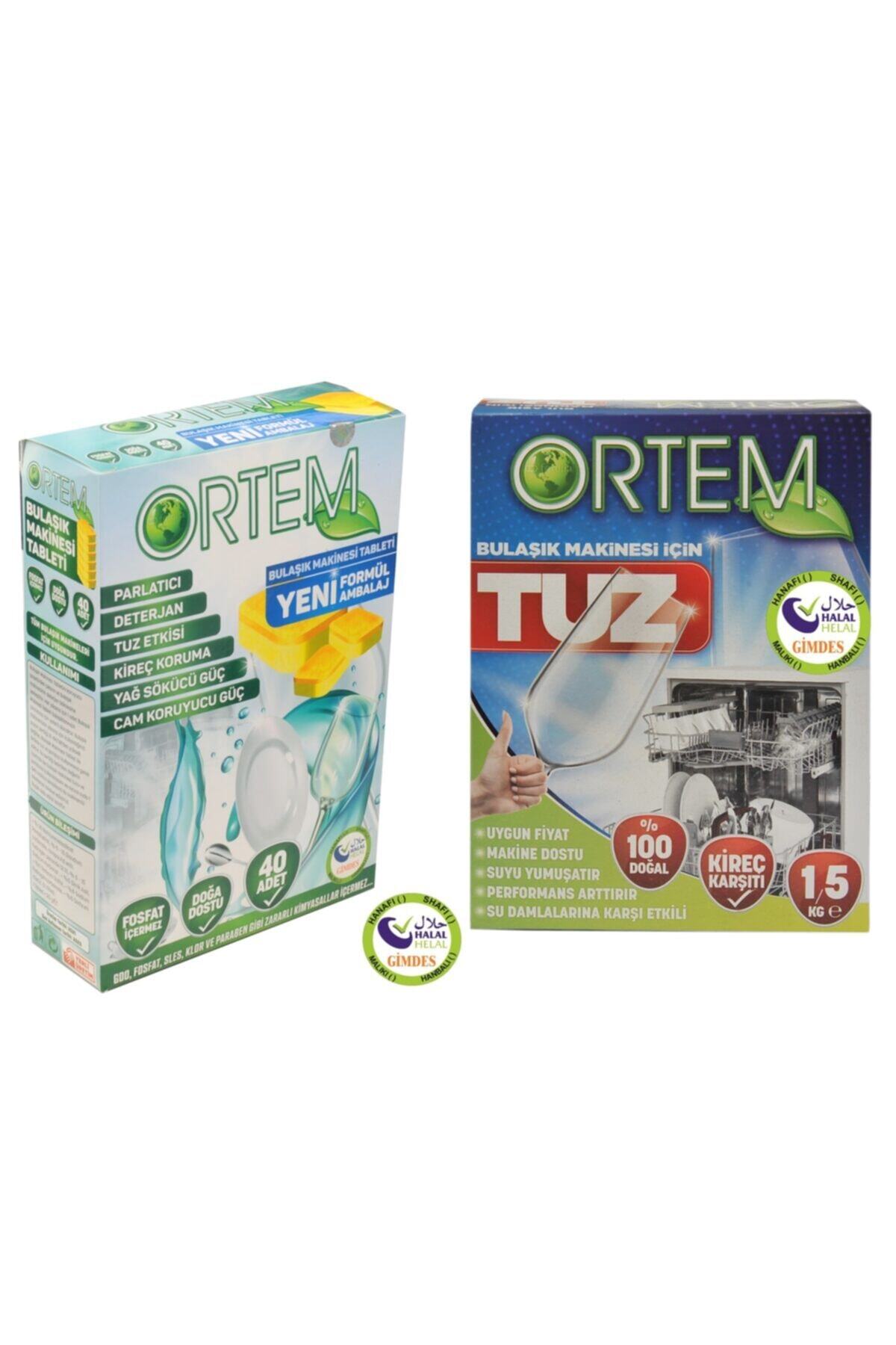 ORTEM Bulaşık Makinesi Deterjanı Ve Makine Tuzu Gimdes Sertifikalı