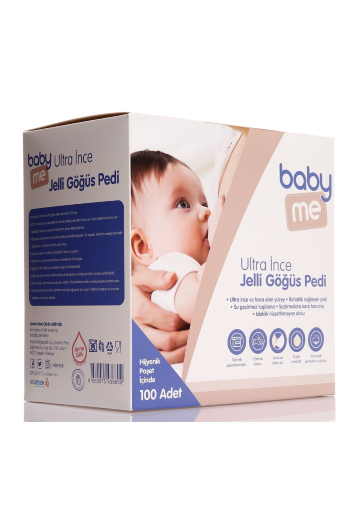 baby me ultra ince jelli gogus pedi 100 adet fiyati yorumlari trendyol
