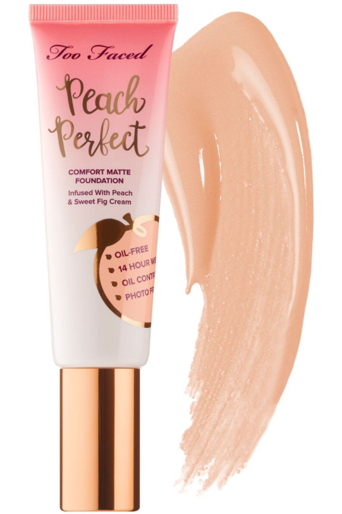 Too Faced Peach Perfect Comfort Likit Fondöten