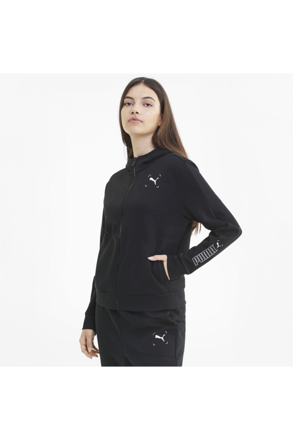 Puma NU-TILITY FULL-ZIP Siyah Kadın Sweatshirt 101119438